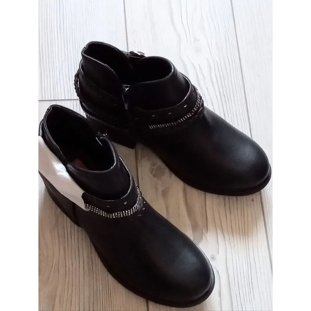 (17-4695) Girl's Jellypop Hearty Strapy Ankle Boot Sz 1